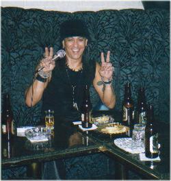 Randy in a Karaoke club Japan '99 (pic courtesy Brenden Thomson)